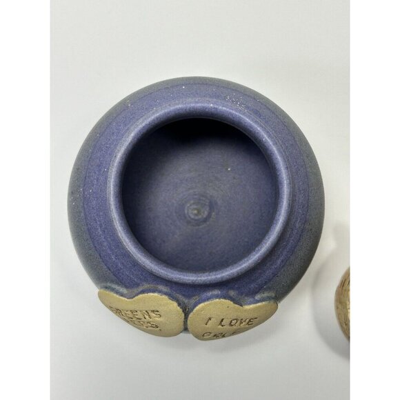 Hand Thrown Pottery Piggy Bank With Gargoyle Green Fees Golfer Gift Marked - Picture 5 of 6